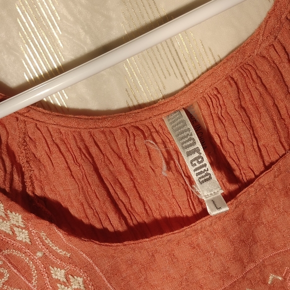 DRESS MONORENO, SIZE L, 100% COTTON, ORANGE COLOR - Picture 9 of 9